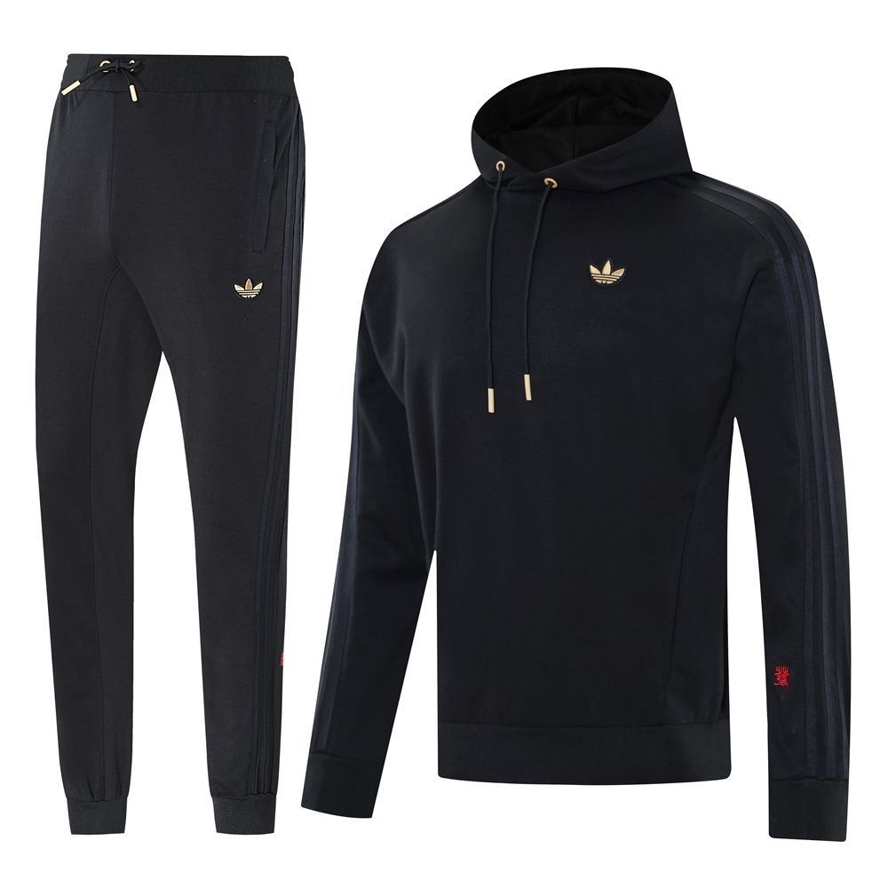 Adidas Black II Hooded Tracksuit Set Adidas Black II Hooded Tracksuit Set