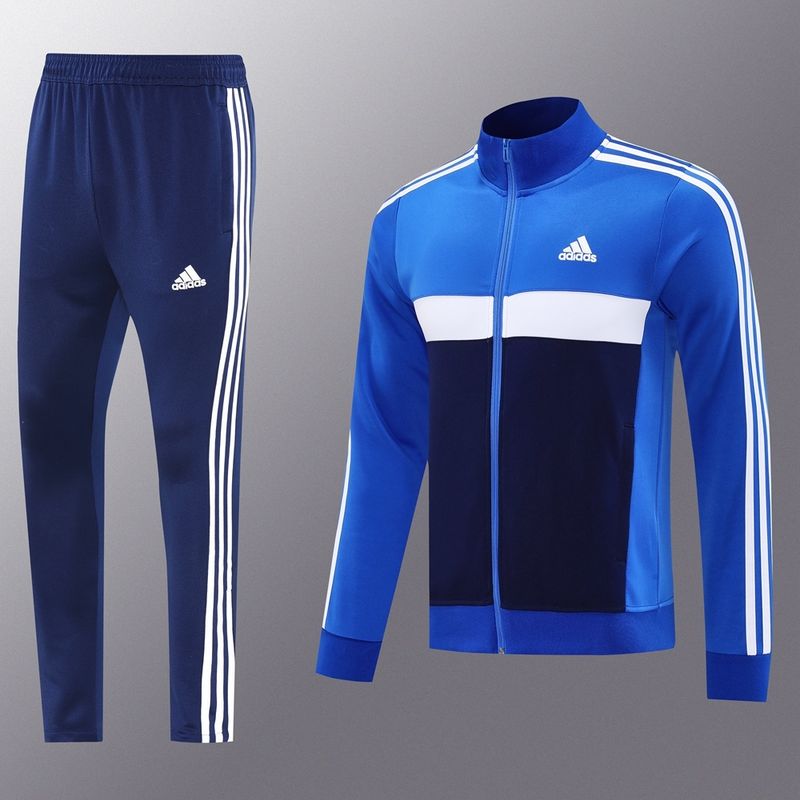 Adidas Navy, Royal Blue and White Tracksuit Set
