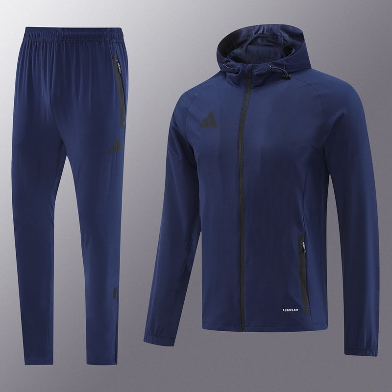 Adidas Navy Hooded Tracksuit Set