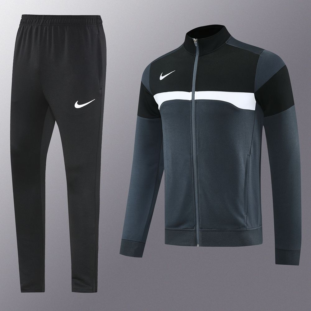 Nike Charcoal Grey, Black and White Tracksuit Set Nike Charcoal Grey, Black and White Tracksuit Set