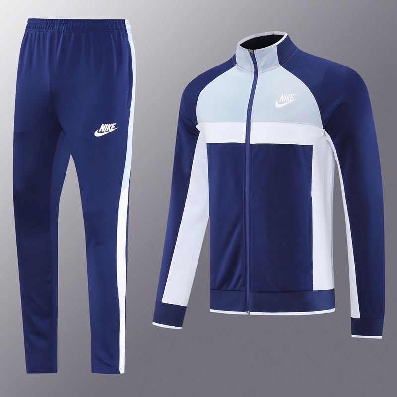 Nike Blue and White Tracksuit Set