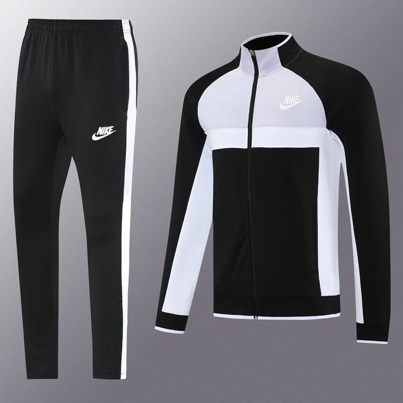 Nike Black, Grey and White Tracksuit Set