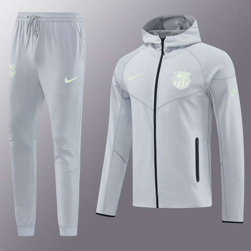 Barcelona Grey Hooded Tracksuit Set