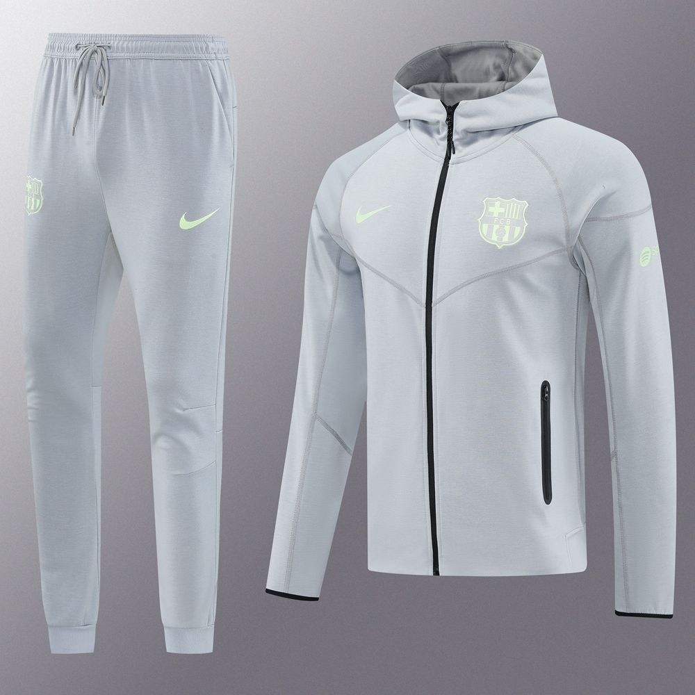 Barcelona Grey Hooded Tracksuit Set Barcelona Grey Hooded Tracksuit Set