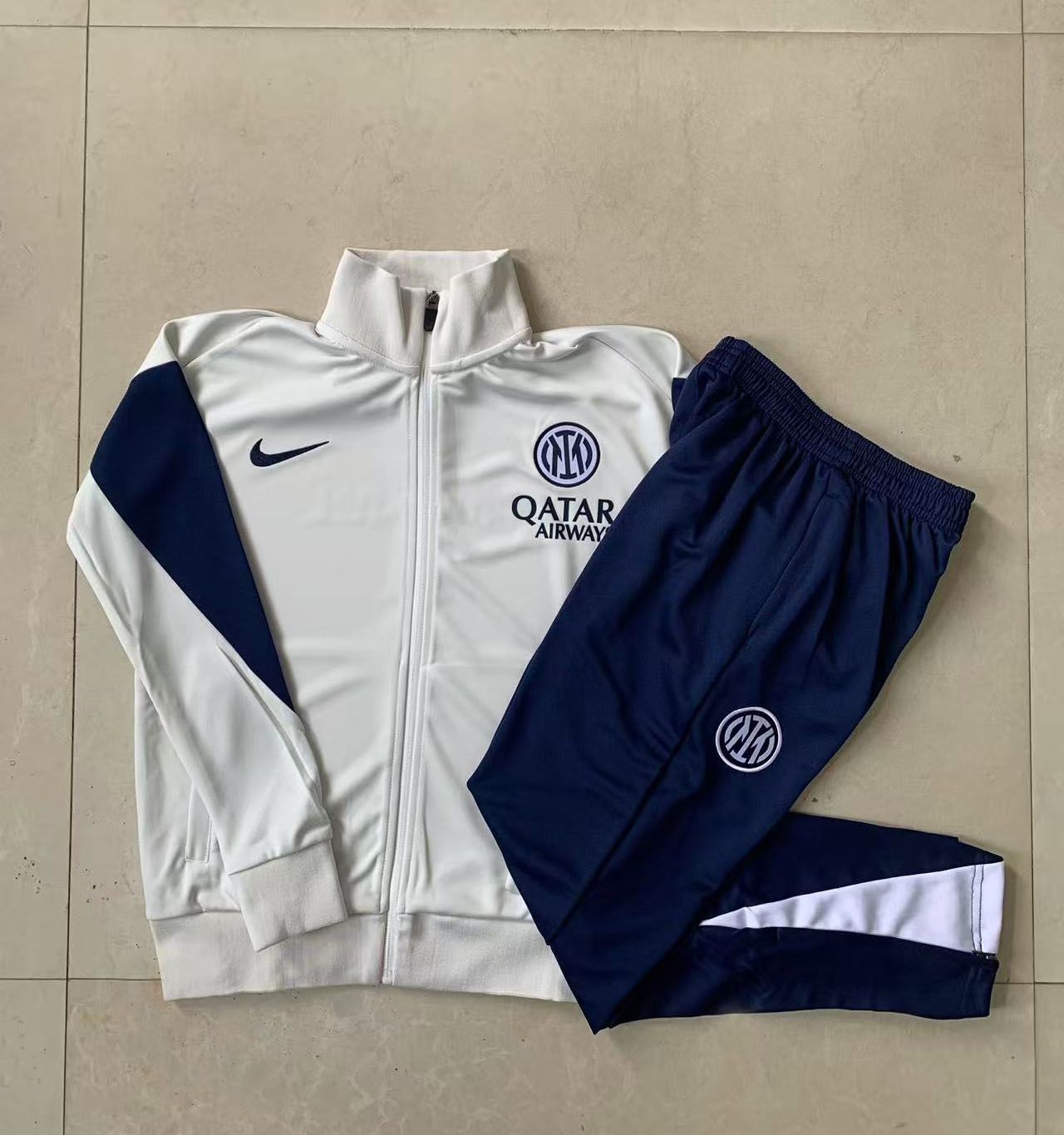 PSG White and Navy Tracksuit Set PSG White and Navy Tracksuit Set