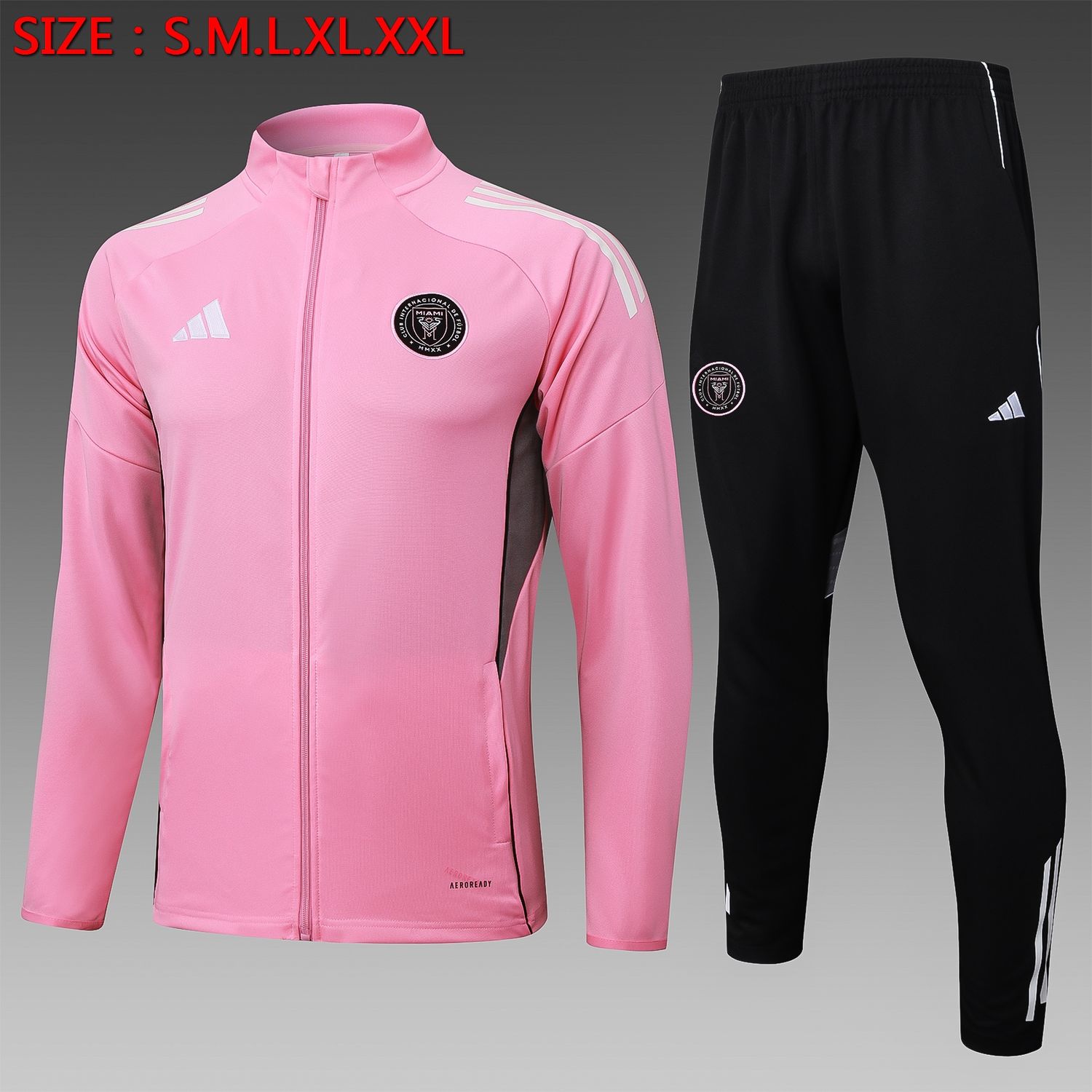 Inter Miami Pink and Black Tracksuit Set Inter Miami Pink and Black Tracksuit Set