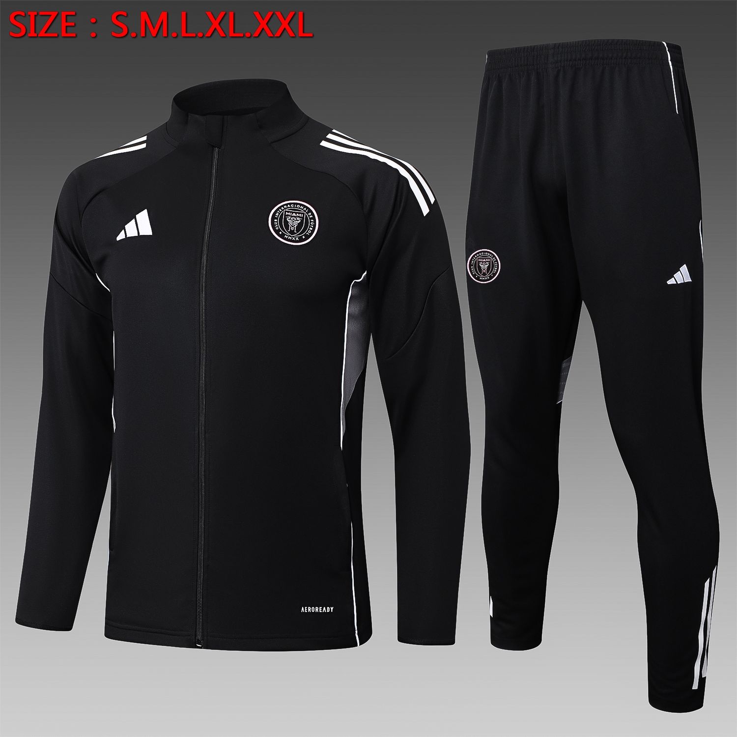 Inter Miami Black Tracksuit Set Inter Miami Black Tracksuit Set