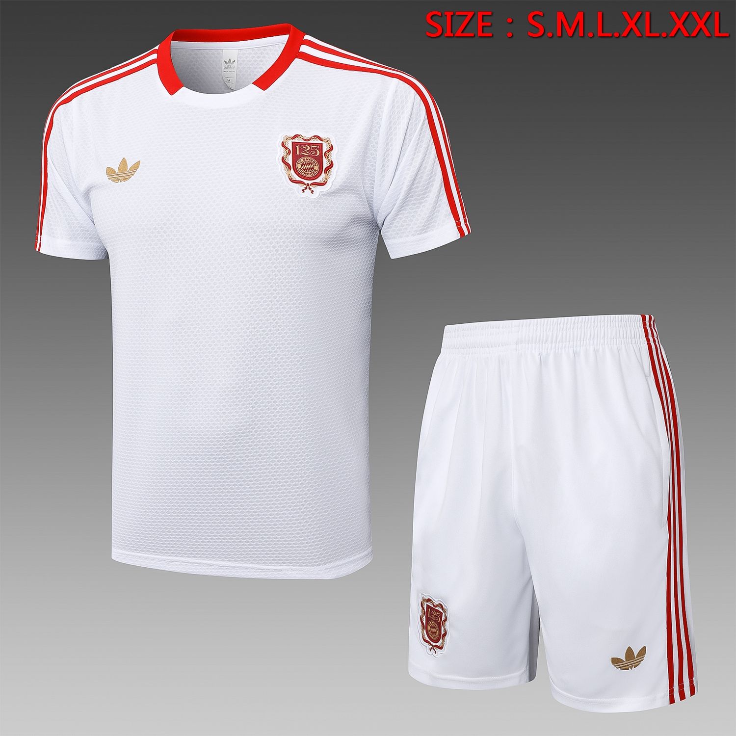 Bayern Munich White and Red Short Training Set Bayern Munich White and Red Short Training Set