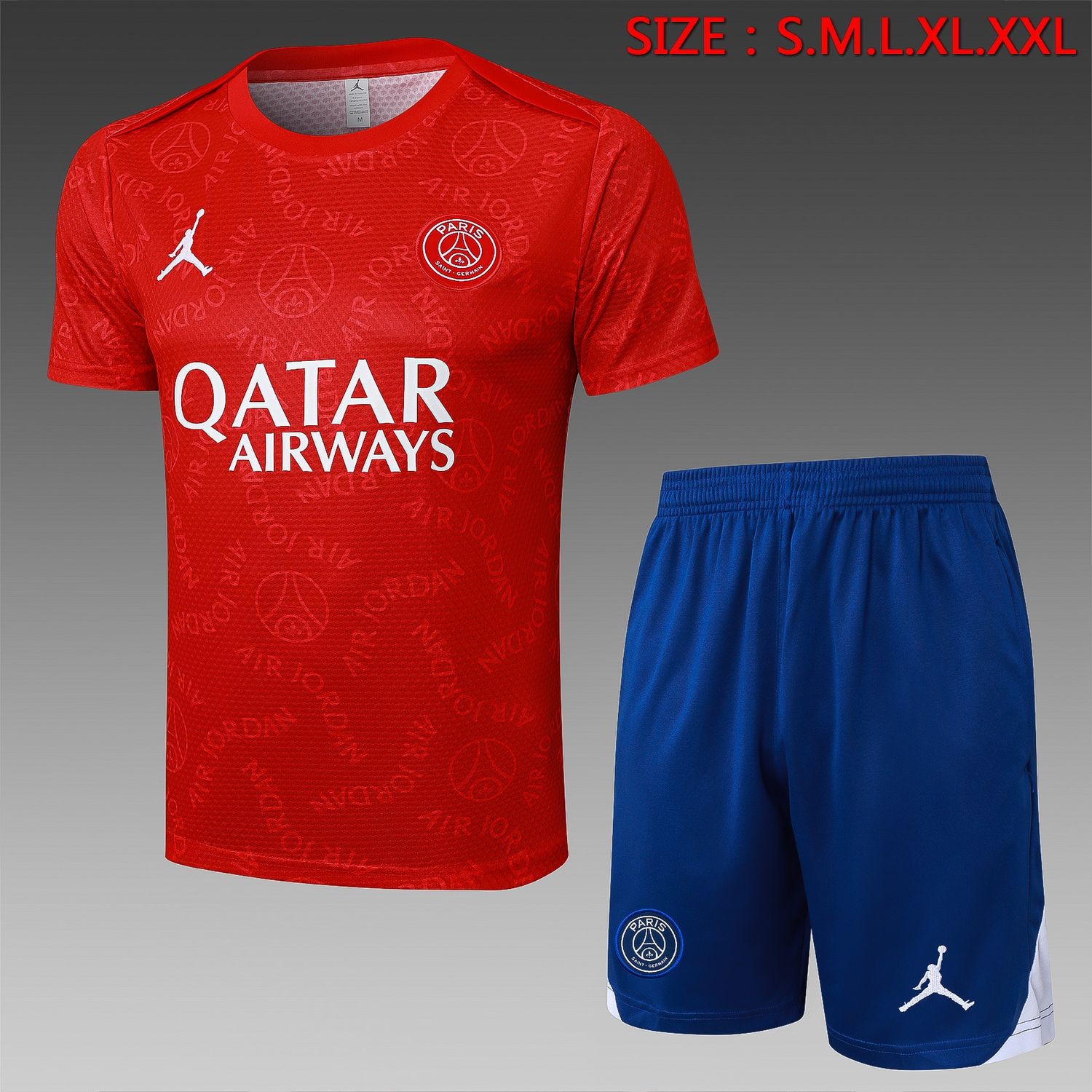 PSG Red and Navy Short Sleeve Training Set PSG Red and Navy Short Sleeve Training Set