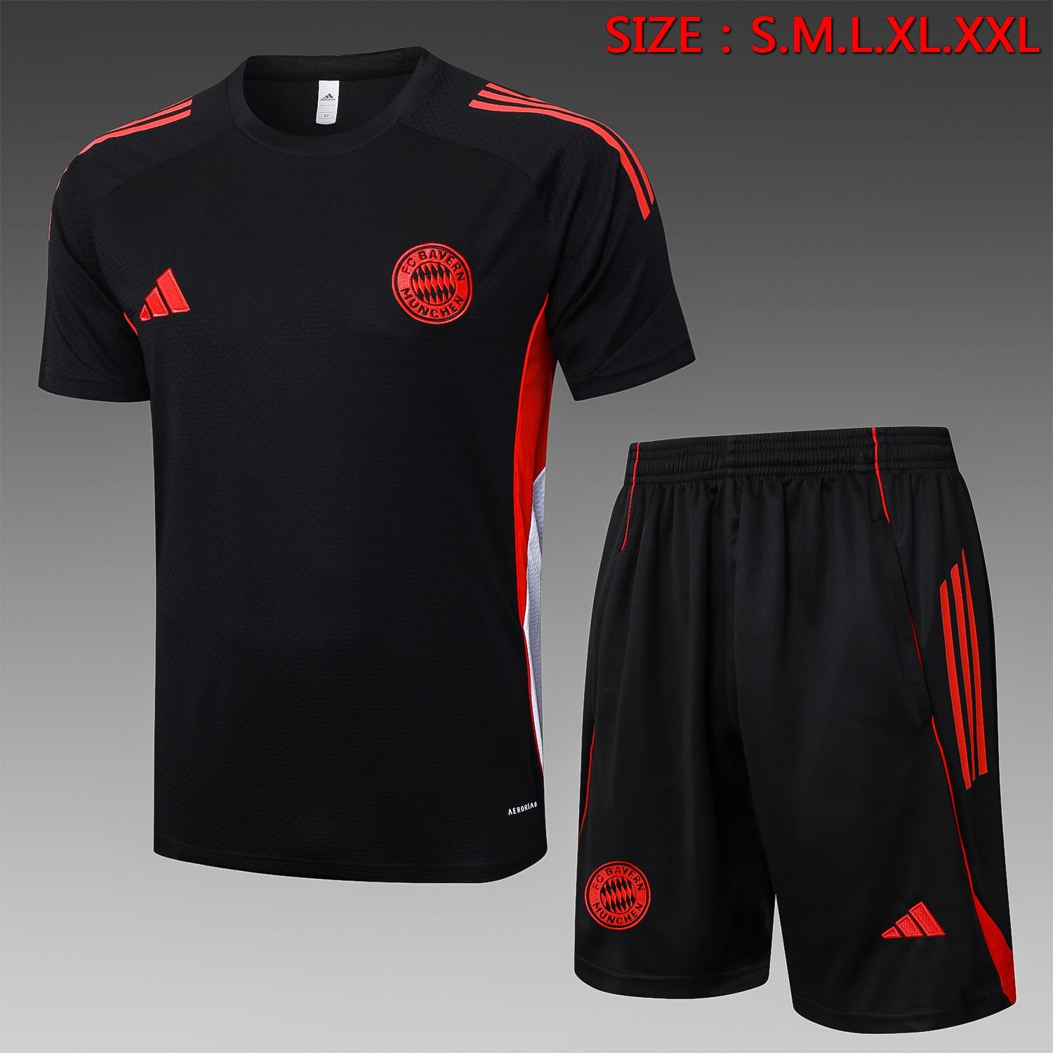 Bayern Munich Black and Red Short Training Set Bayern Munich Black and Red Short Training Set