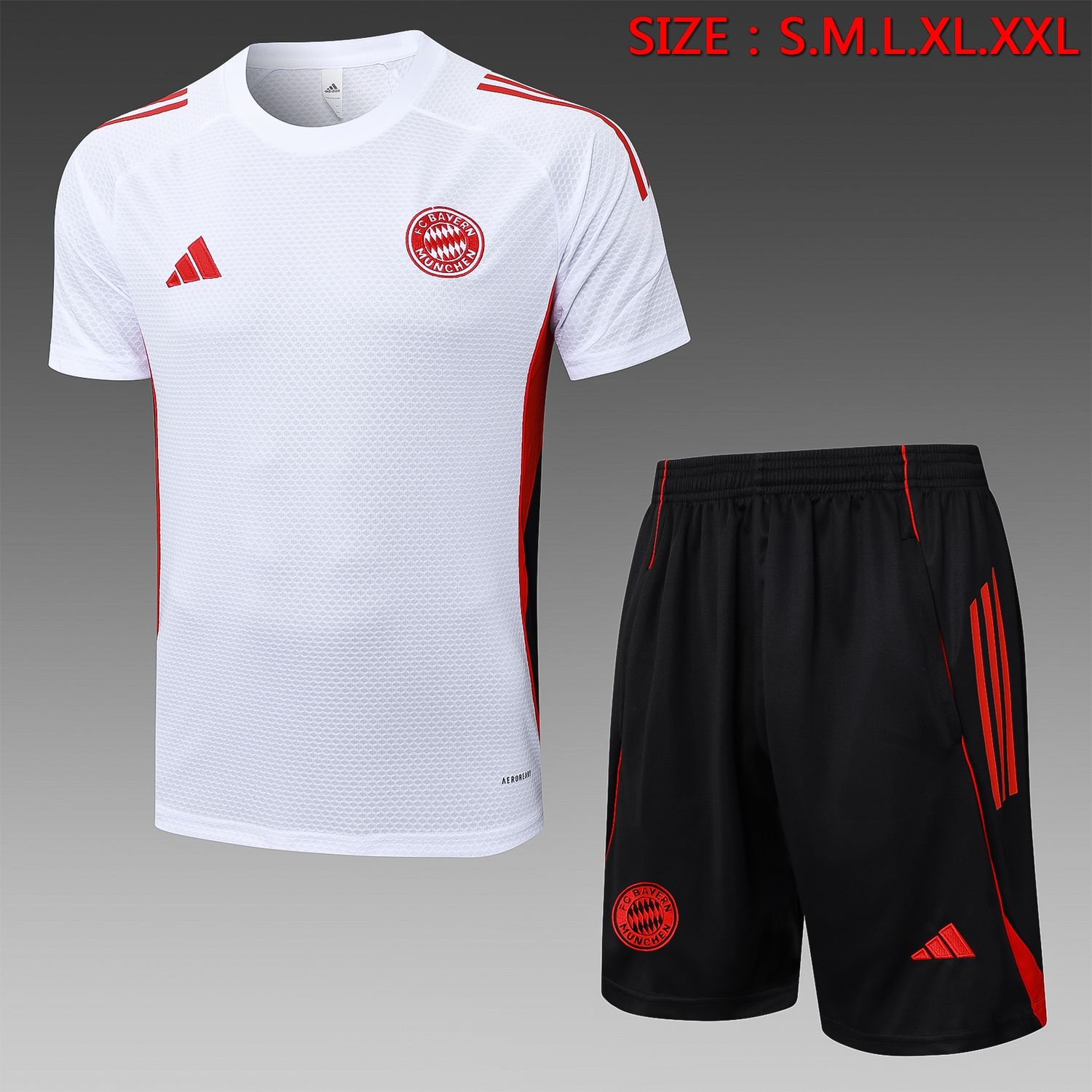Bayern Munich White and Black Short Training Set Bayern Munich White and Black Short Training Set