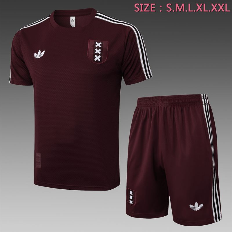Ajax Maroon and White Short Training Set