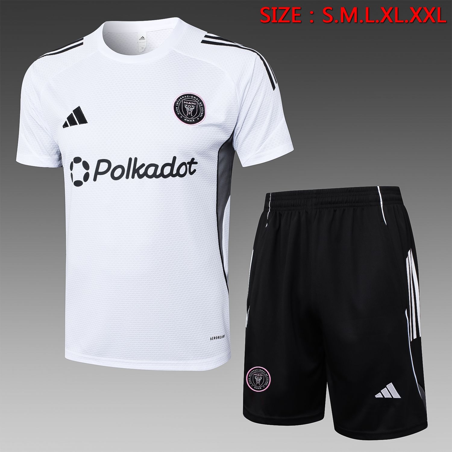 Inter Miami White and Black Short Training Set Inter Miami White and Black Short Training Set