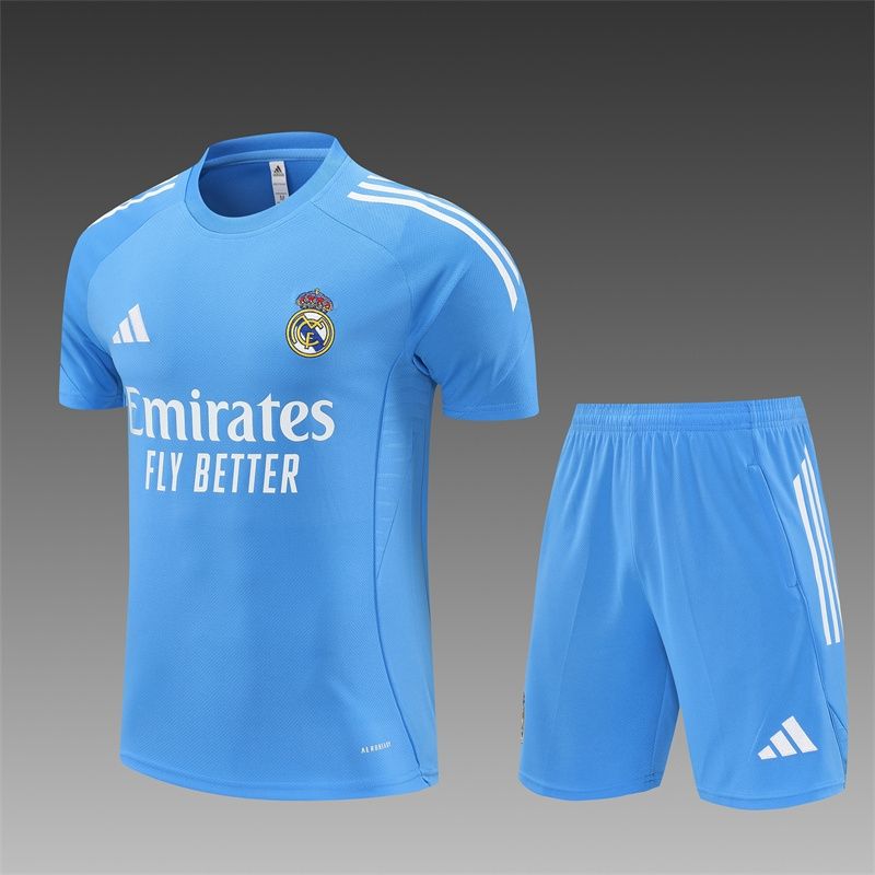 Real Madrid Blue Short Sleeve Training Set Real Madrid Blue Short Sleeve Training Set