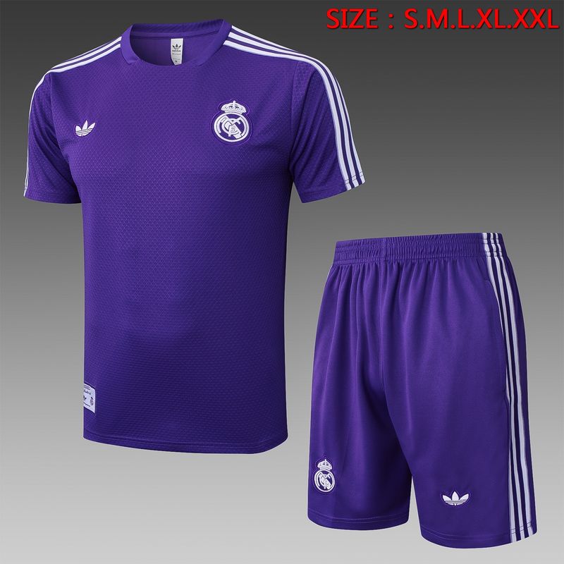 Real Madrid Purple Short Sleeve Training Set