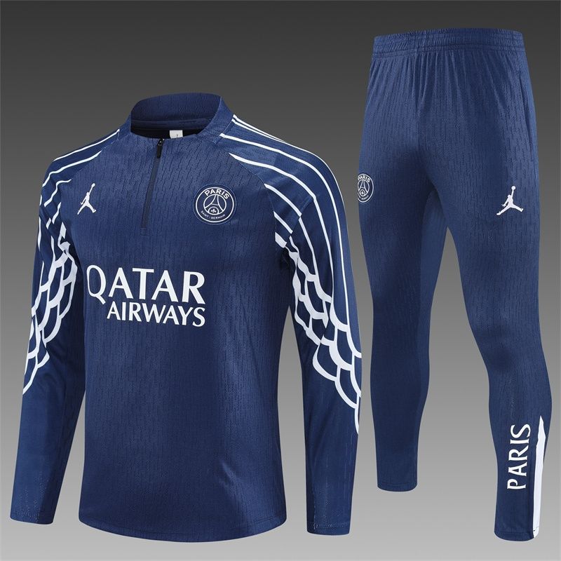 PSG Navy and White Fourth Long Sleeve Training Set  PSG Navy and White Fourth Long Sleeve Training Set