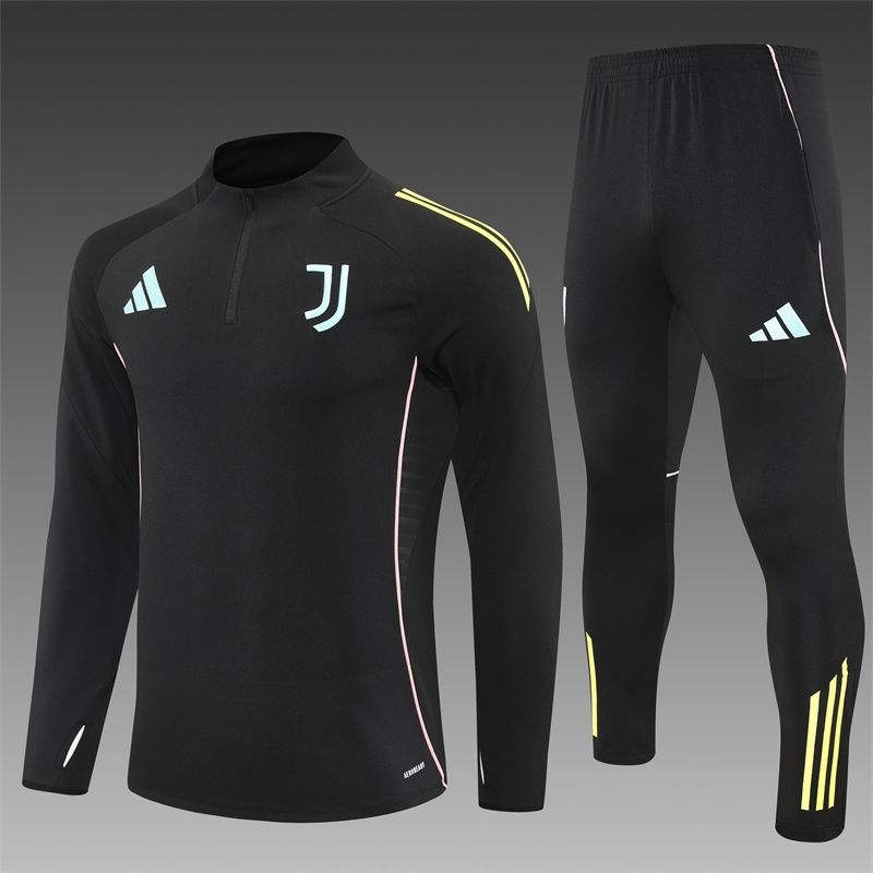 Juventus Black and Yellow Long Sleeve Training Set 