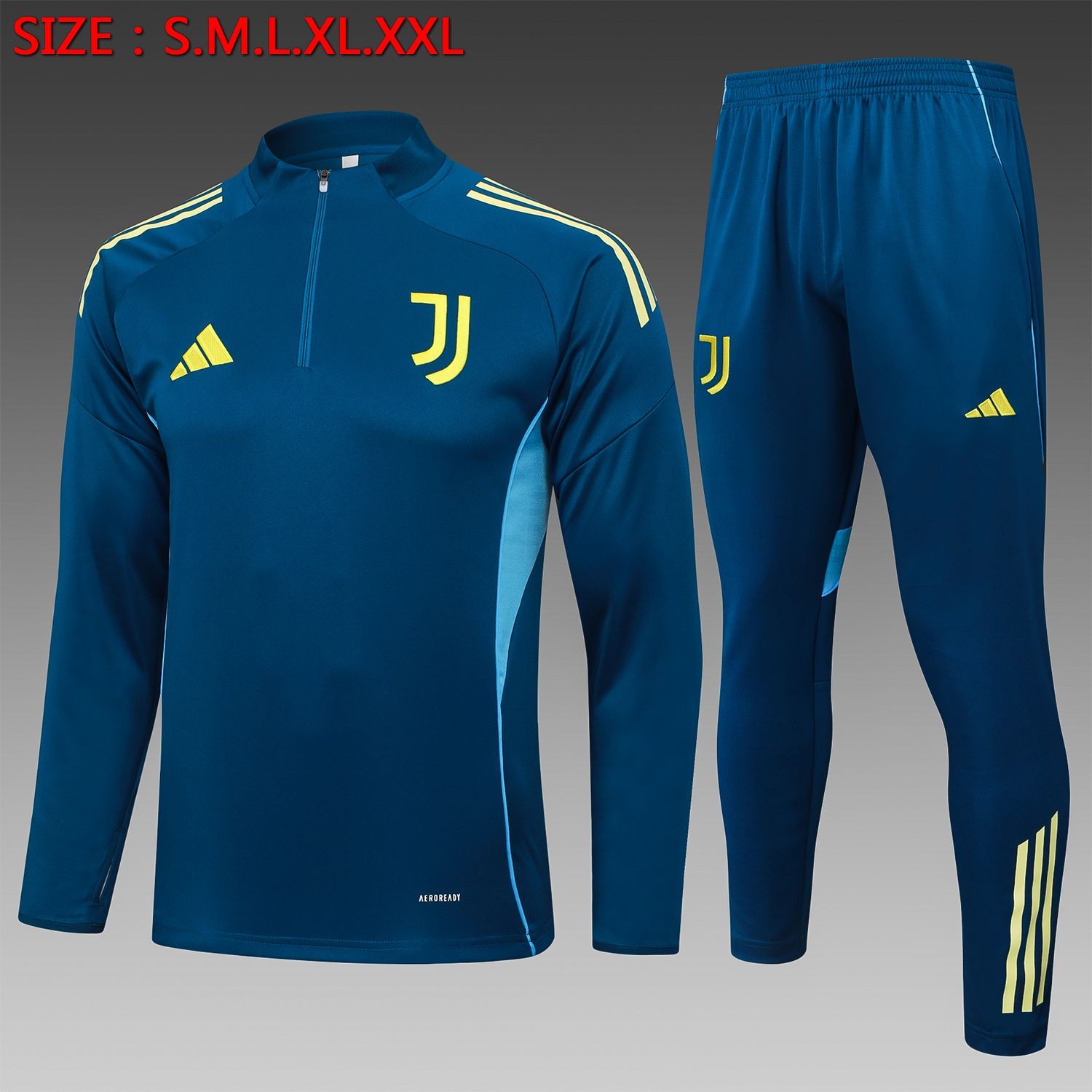 Juventus Blue Long Sleeve Training Set  Juventus Blue Long Sleeve Training Set