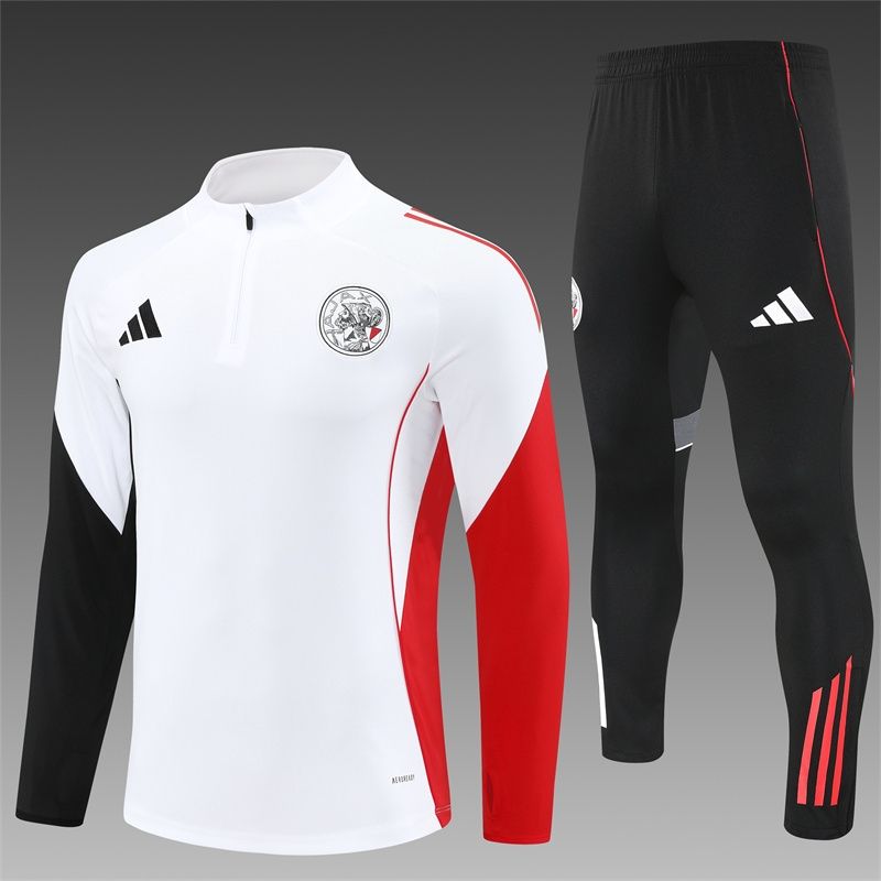 Ajax White, Red and Black Long Sleeve Training Set  Ajax White, Red and Black Long Sleeve Training Set