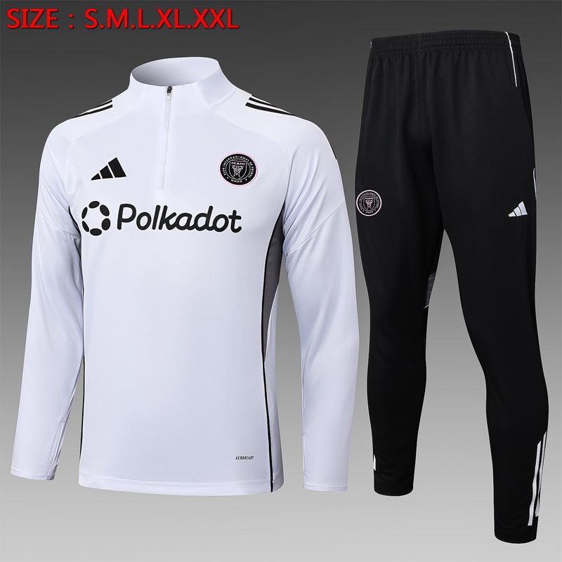 Inter Miami White and Black Long Sleeve Training Set 