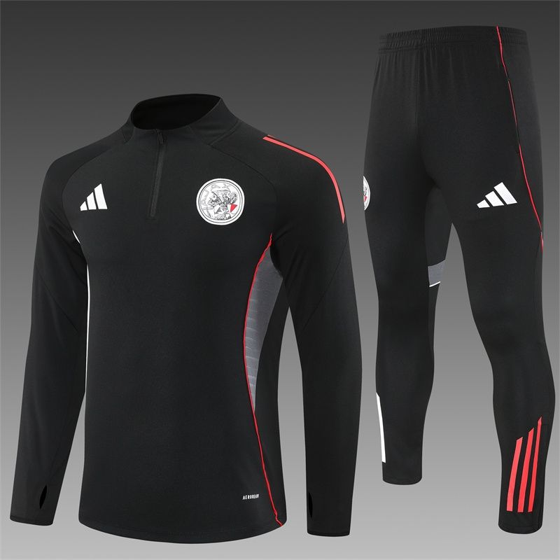 Ajax Black, Grey and Red Long Sleeve Training Set  Ajax Black, Grey and Red Long Sleeve Training Set