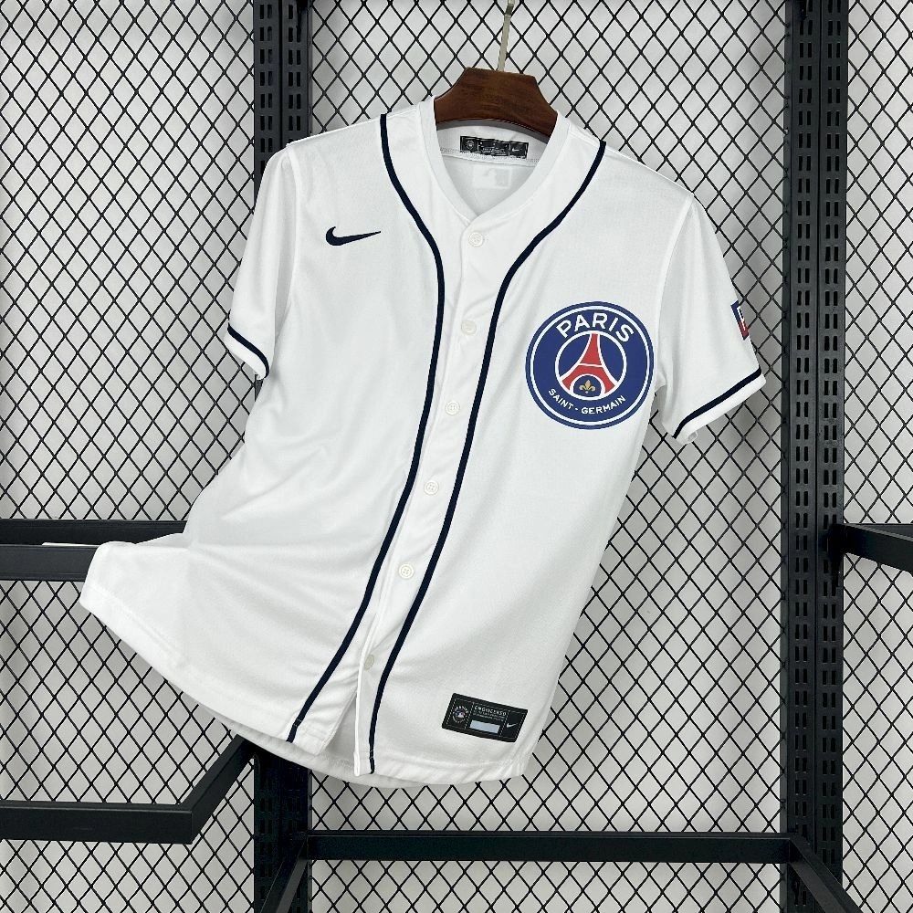 PSG Baseball White Special Fan Jersey PSG Baseball White Special Fan Jersey