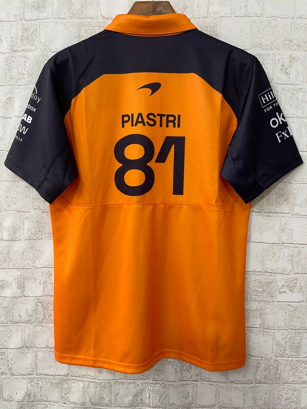 McLaren Orange and Navy Collar Piastri 81Racing Suit 
