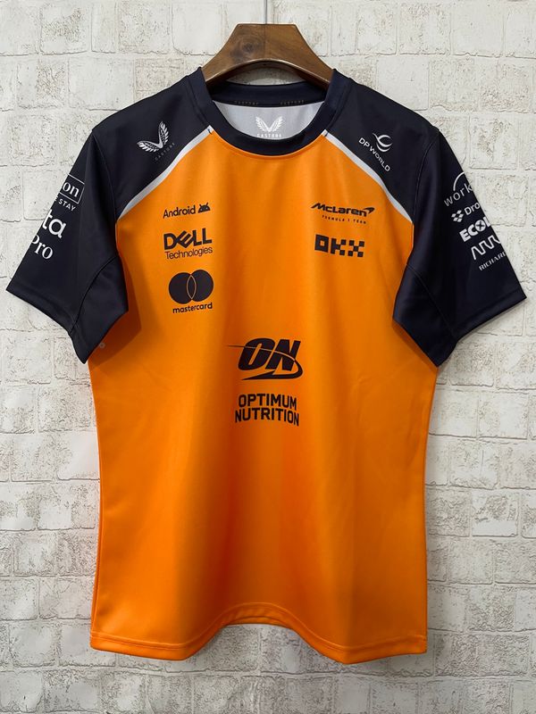 McLaren Orange and Navy Crew Neck Racing Suit 