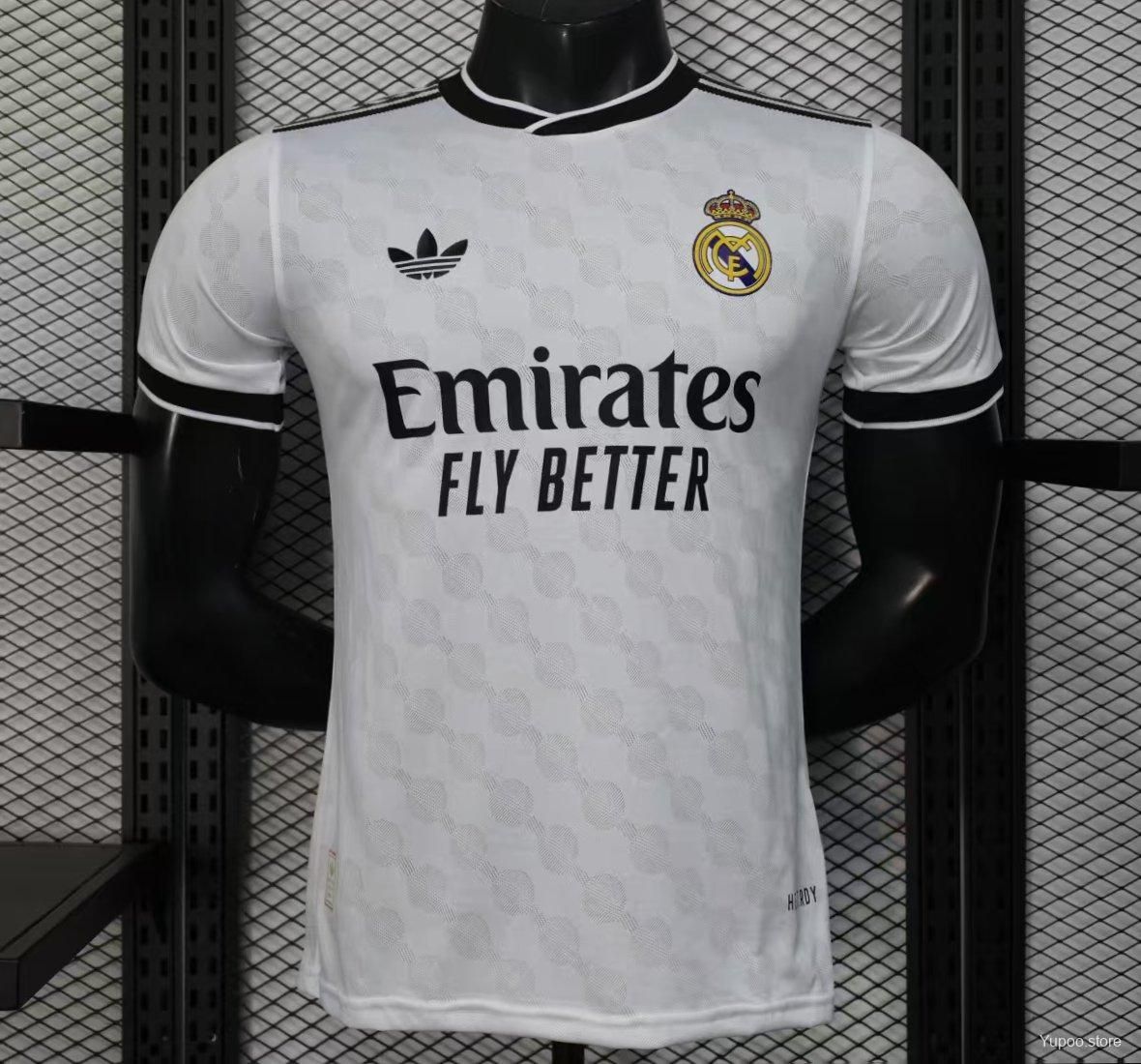 Real Madrid White and Black Special Vapor Jersey Real Madrid White and Black Special Vapor Jersey