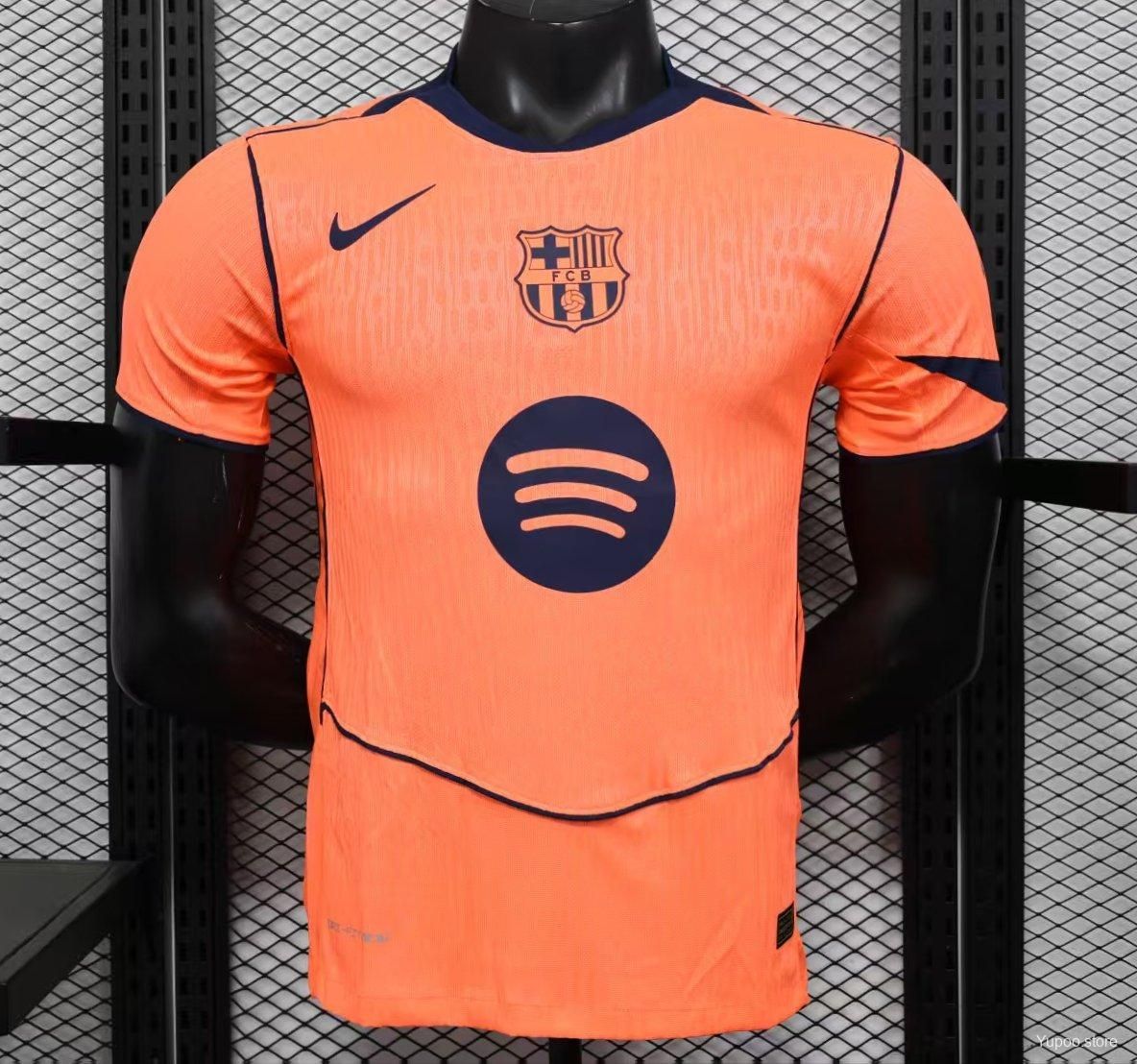 Barcelona Orange and Navy Special Vapor Jersey Barcelona Orange and Navy Special Vapor Jersey