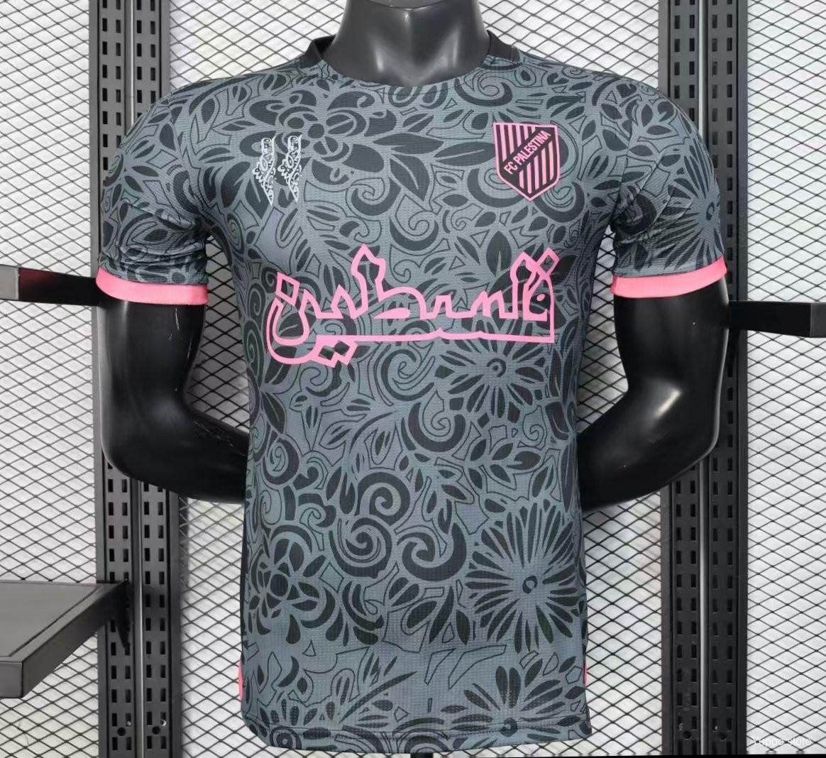 Palestine Black and White Special Vapor Jersey Palestine Black and White Special Vapor Jersey