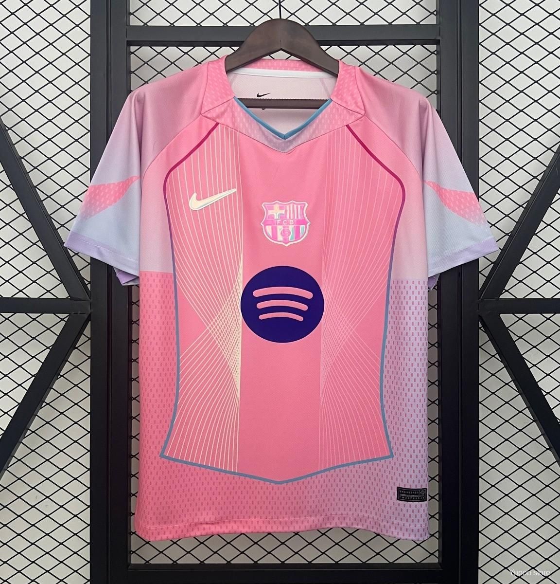 Barcelona Pink Special Fan Jersey Barcelona Pink Special Fan Jersey