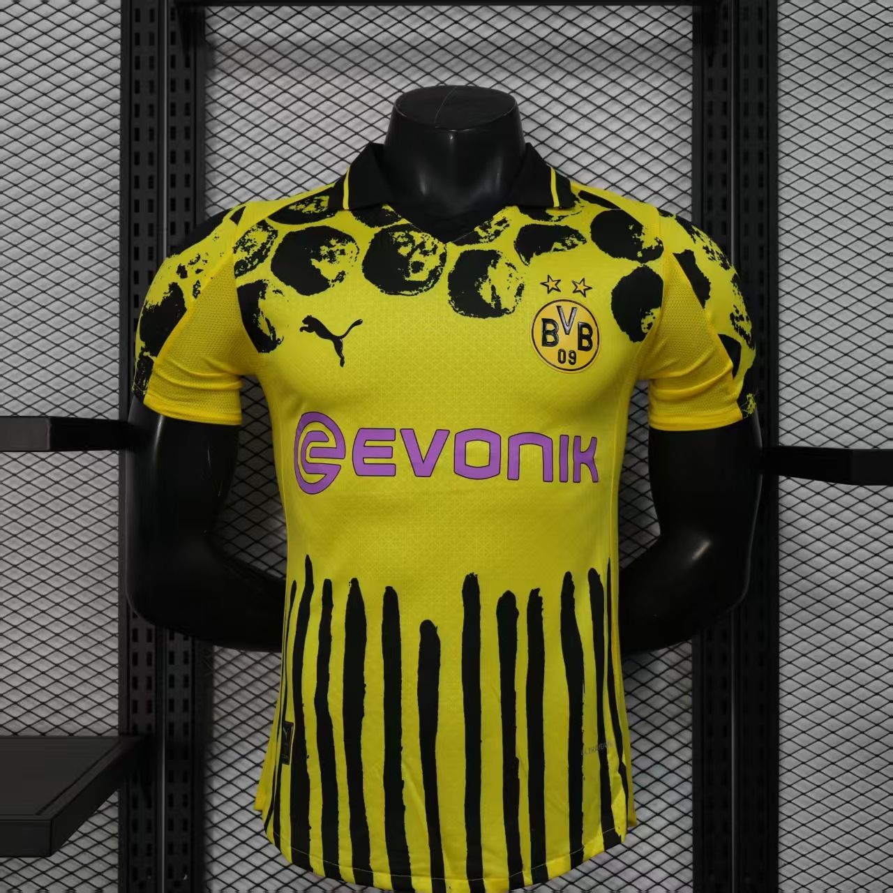 Dortmund Yellow and Black Evonik Special Vapor Jersey Dortmund Yellow and Black Evonik Special Vapor Jersey