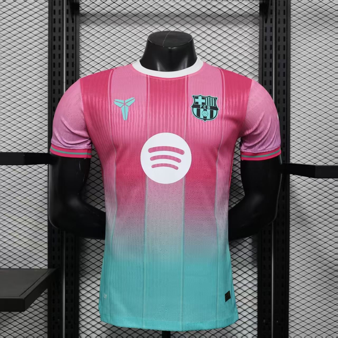 Barcelona Pink and Teal Special Vapor Jersey Barcelona Pink and Teal Special Vapor Jersey