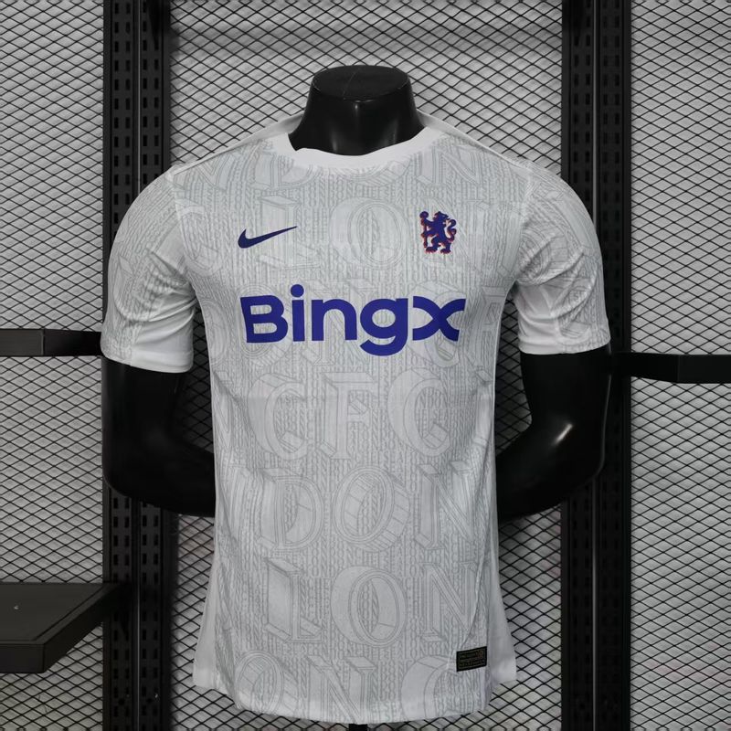 Chelsea White and Grey Alphabet Special Vapor Jersey
