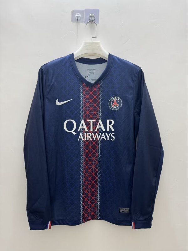 PSG Home Long Sleeve Fan Jersey