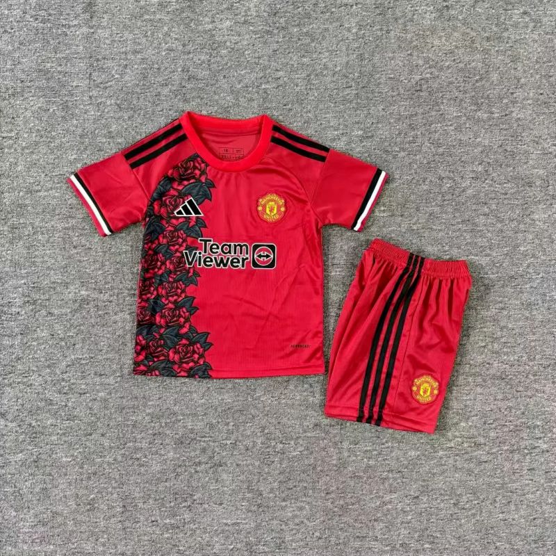 Man United Kids Red and Black Roses Special Kit