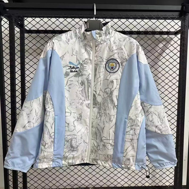 Manchester City Blue Reversible Windbreaker  Manchester City Blue Reversible Windbreaker