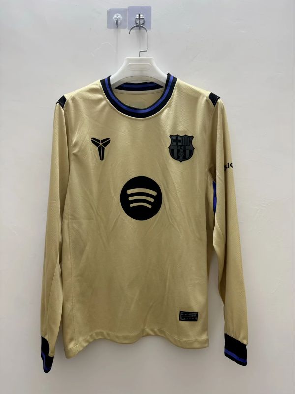 Barcelona Away Long Sleeve Fan Jersey Barcelona Away Long Sleeve Fan Jersey