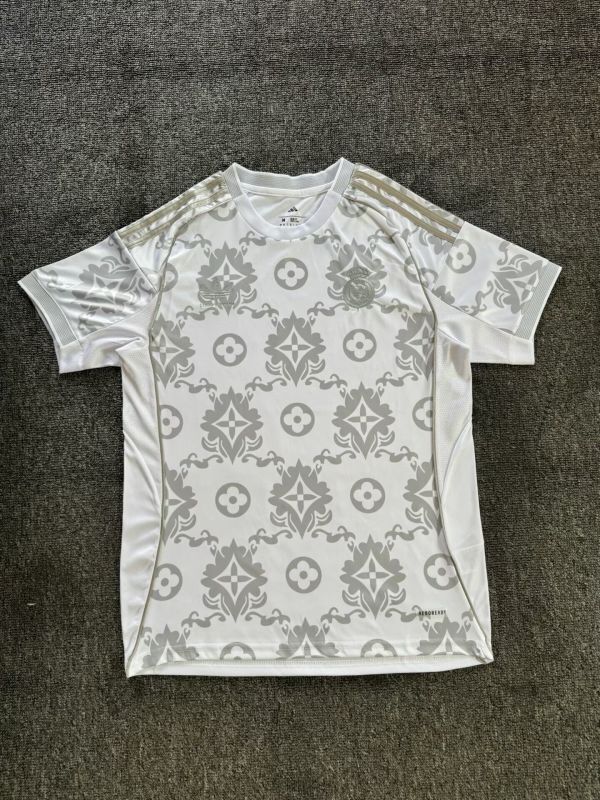 Real Madrid White LV Special Fan Jersey Real Madrid White LV Special Fan Jersey