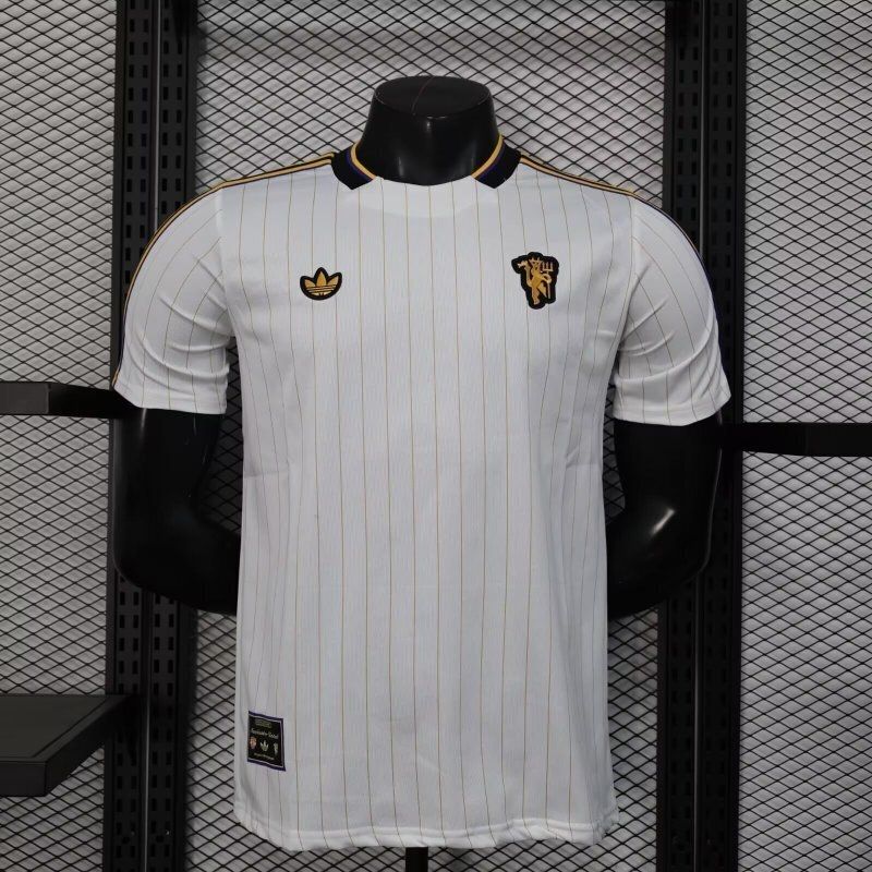 Man United White Retro Style Special Vapor Jersey Man United White Retro Style Special Vapor Jersey