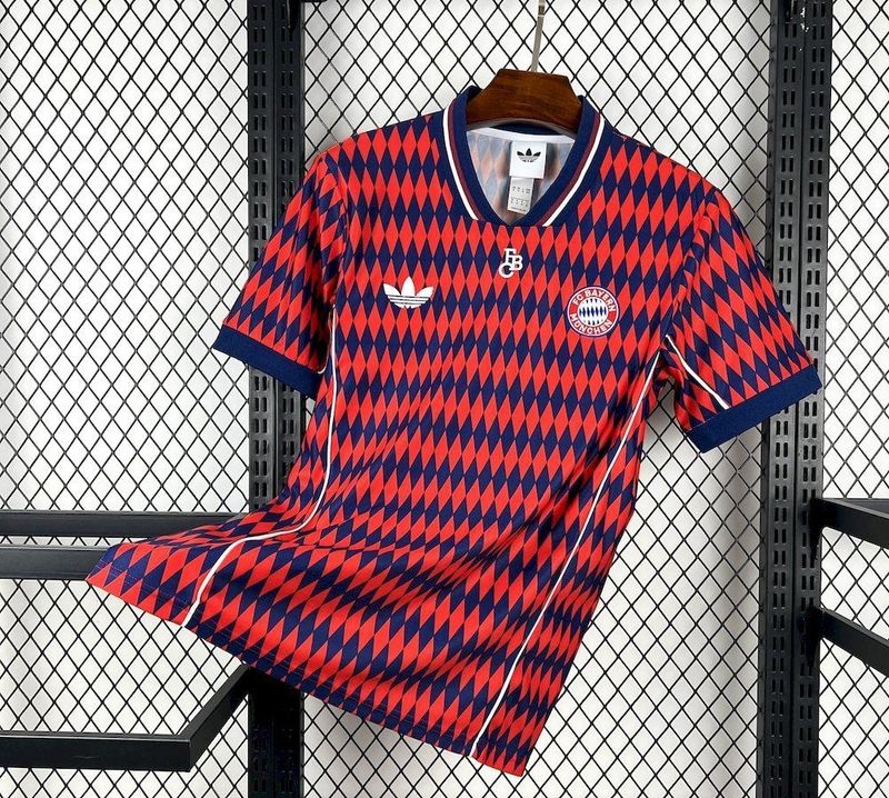 Bayern Munich Navy and Red Diamonds Special Fan Jersey Bayern Munich Navy and Red Diamonds Special Fan Jersey