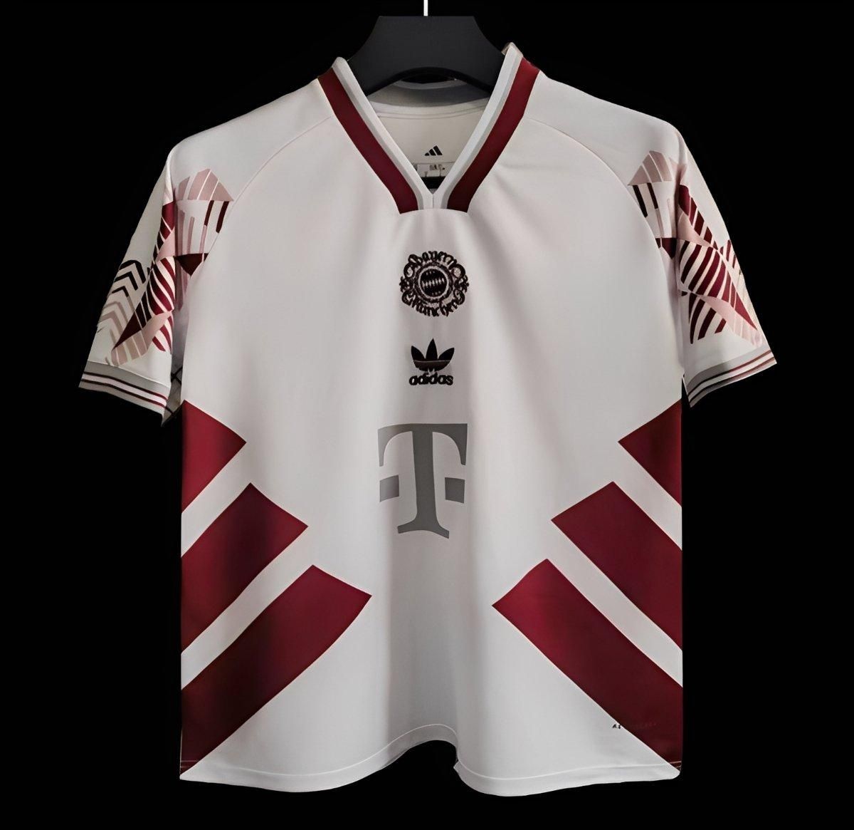 Bayern Munich White and Maroon Adidas Special Fan Jersey Bayern Munich White and Maroon Adidas Special Fan Jersey