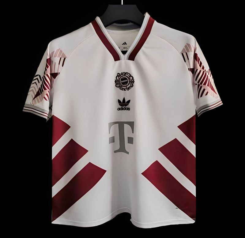 Bayern Munich White and Maroon Adidas Special Fan Jersey Bayern Munich White and Maroon Adidas Special Fan Jersey