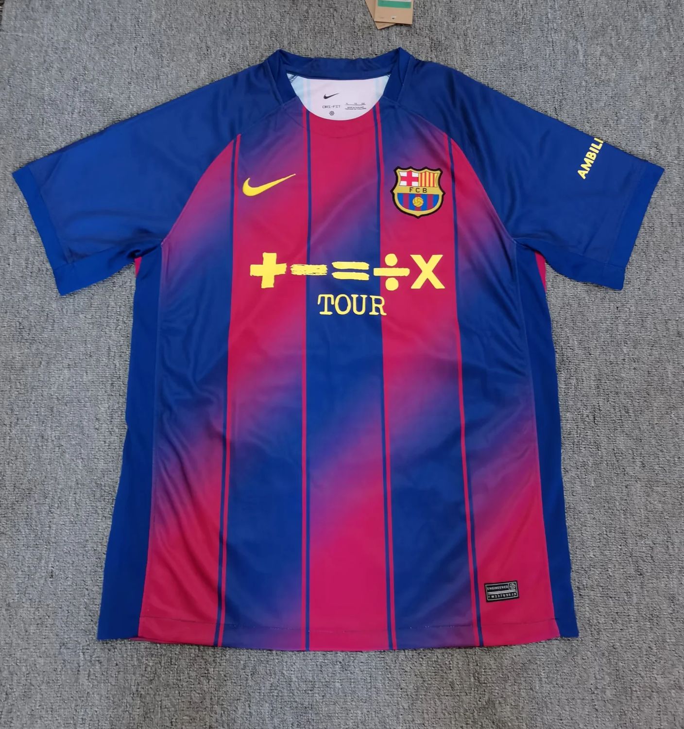Barcelona Ed Sheeran Tour Special Fan Jersey Barcelona Ed Sheeran Tour Special Fan Jersey