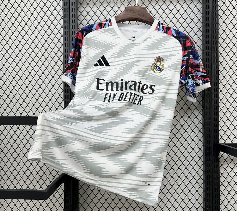 Real Madrid White, Navy and Red Special Fan Jersey