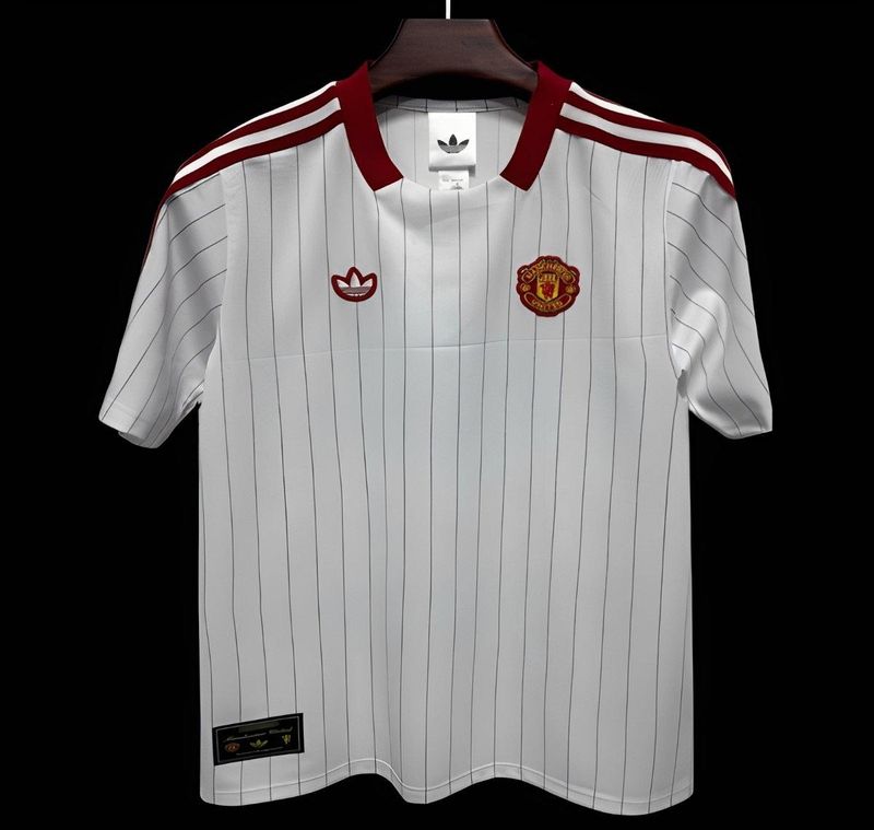 Man United White and Red Icon Special Fan Jersey Man United White and Red Icon Special Fan Jersey