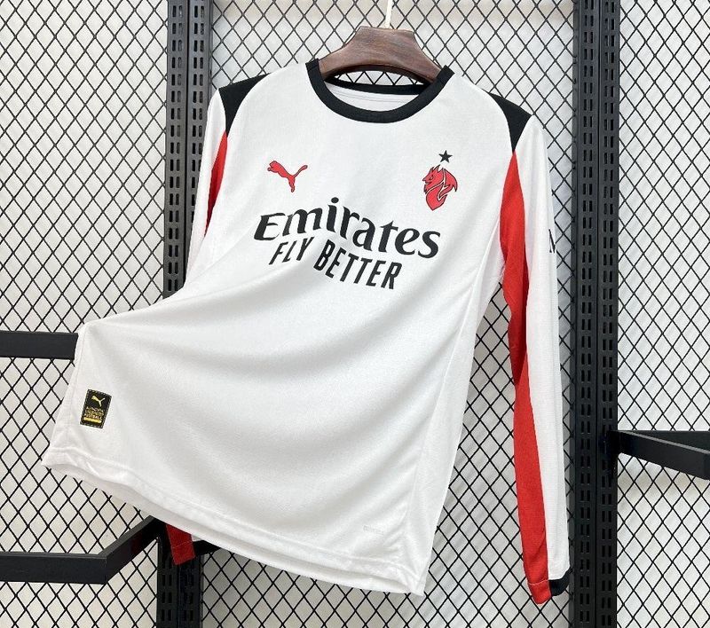 AC Milan Away Long Sleeve Fan Jersey AC Milan Away Long Sleeve Fan Jersey