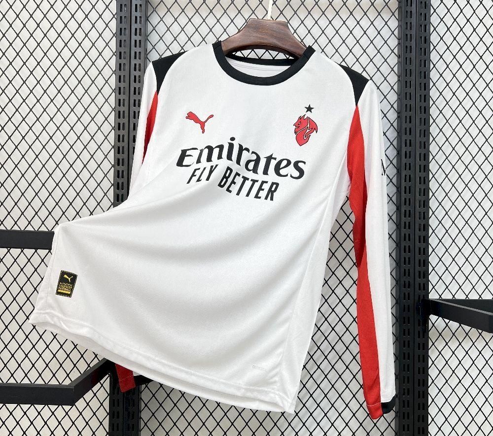 AC Milan Away Long Sleeve Fan Jersey AC Milan Away Long Sleeve Fan Jersey