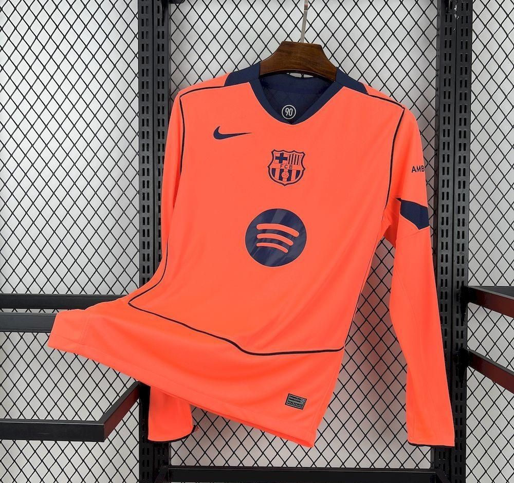 Barcelona Third Long Sleeve Fan Jersey Barcelona Third Long Sleeve Fan Jersey